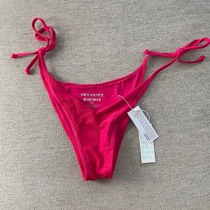 Frankie's Bikinis Connor Cheeky Bikini Bottom - Rosewood - Rosewood / S